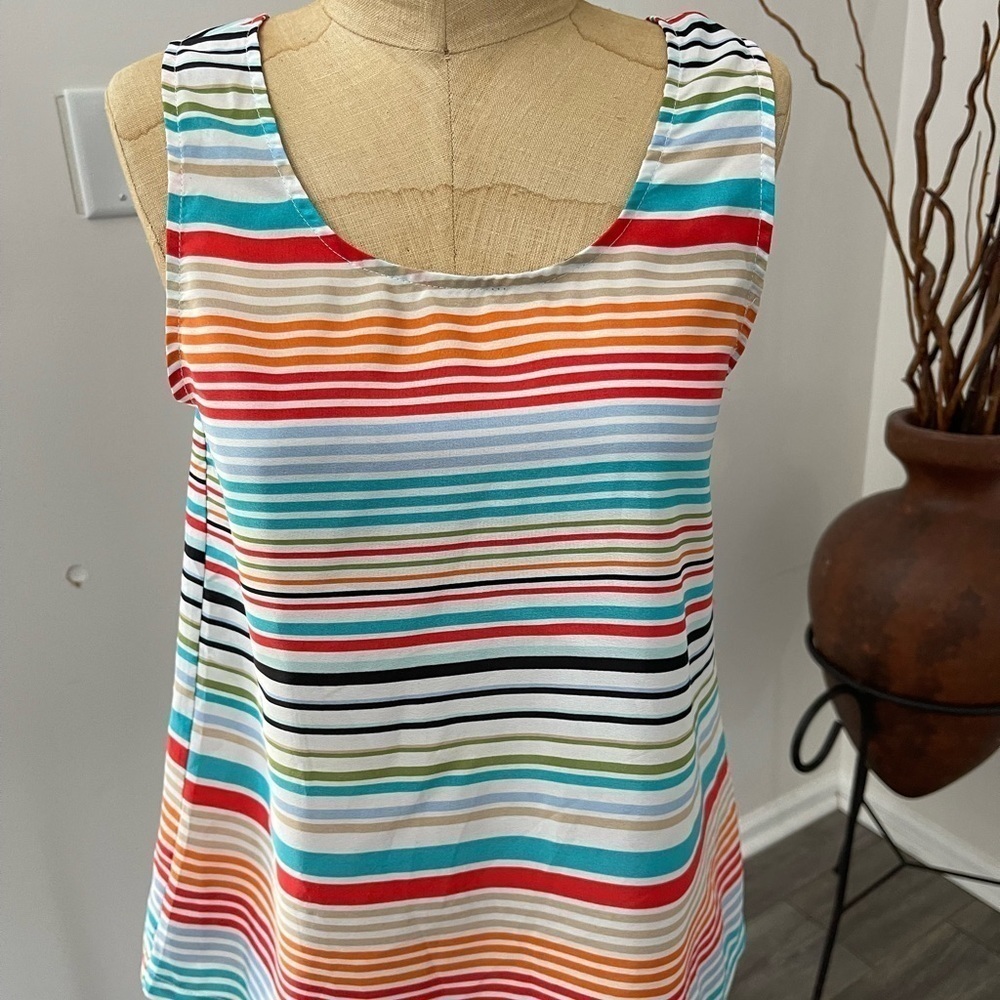 Zinga Colorful Striped Tank Size Small